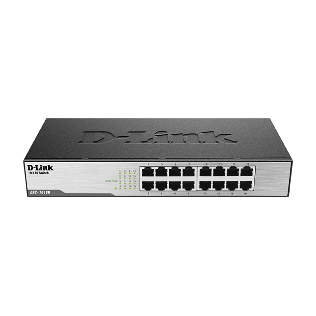 D-Link 16-Port 10/100 Unmanaged Switch Des-1016D