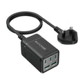 Ravpower Rp-Pc1045  75W Power Strip 5-Port Without Ac Outletsc Offline Black