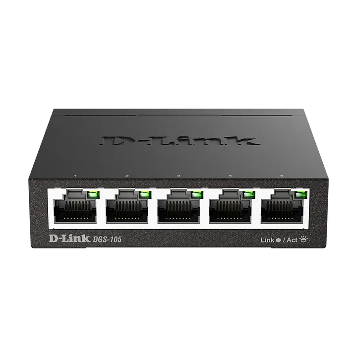 D-Link 5-Port Gigabit Unmanaged Metal Switch (Dgs-105)