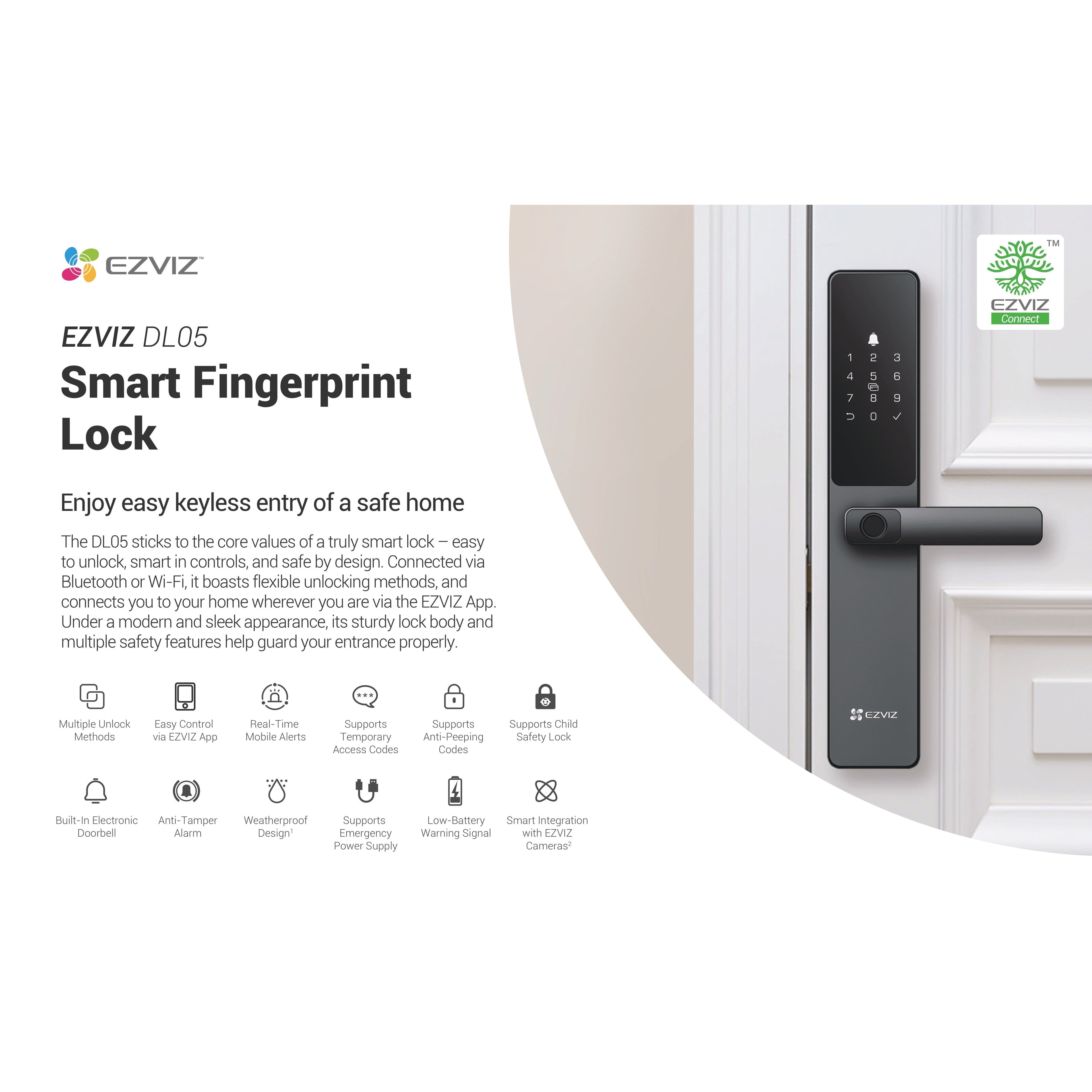 Ezviz DL05 Smart Fingerprint Lock