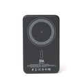 SIA Magnetic power bank metal Body PD 20W -Wireless Charging 15W 5000Mah black