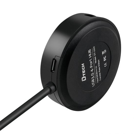 DTech DT-3309 USB3.0 HUB 4-port black 0.3M