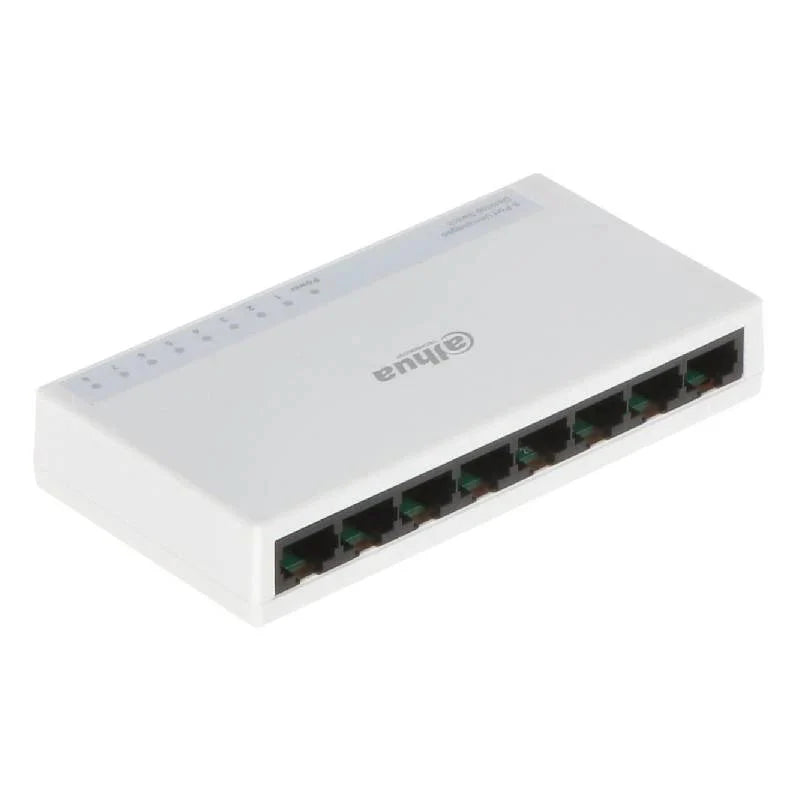 Dahua 8-Port Desktop Fast Ethernet Switch - 8 Ports / Unmanaged - Switch