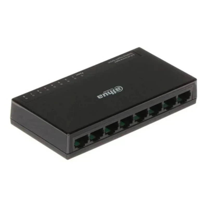 Dahua 8-Port Desktop Gigabit Ethernet Switch - 8 Ports / Unmanaged - Switch