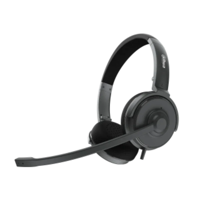 Dahua VCS-ER200 Wired Headset, Dual microphone, AI Noise Reduction, 20Hz~20kHz Frequency Rate - Black