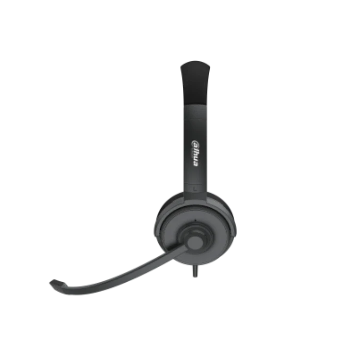 Dahua VCS-ER200 Wired Headset, Dual microphone, AI Noise Reduction, 20Hz~20kHz Frequency Rate - Black
