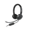 Dahua VCS-ER200 Wired Headset, Dual microphone, AI Noise Reduction, 20Hz~20kHz Frequency Rate - Black