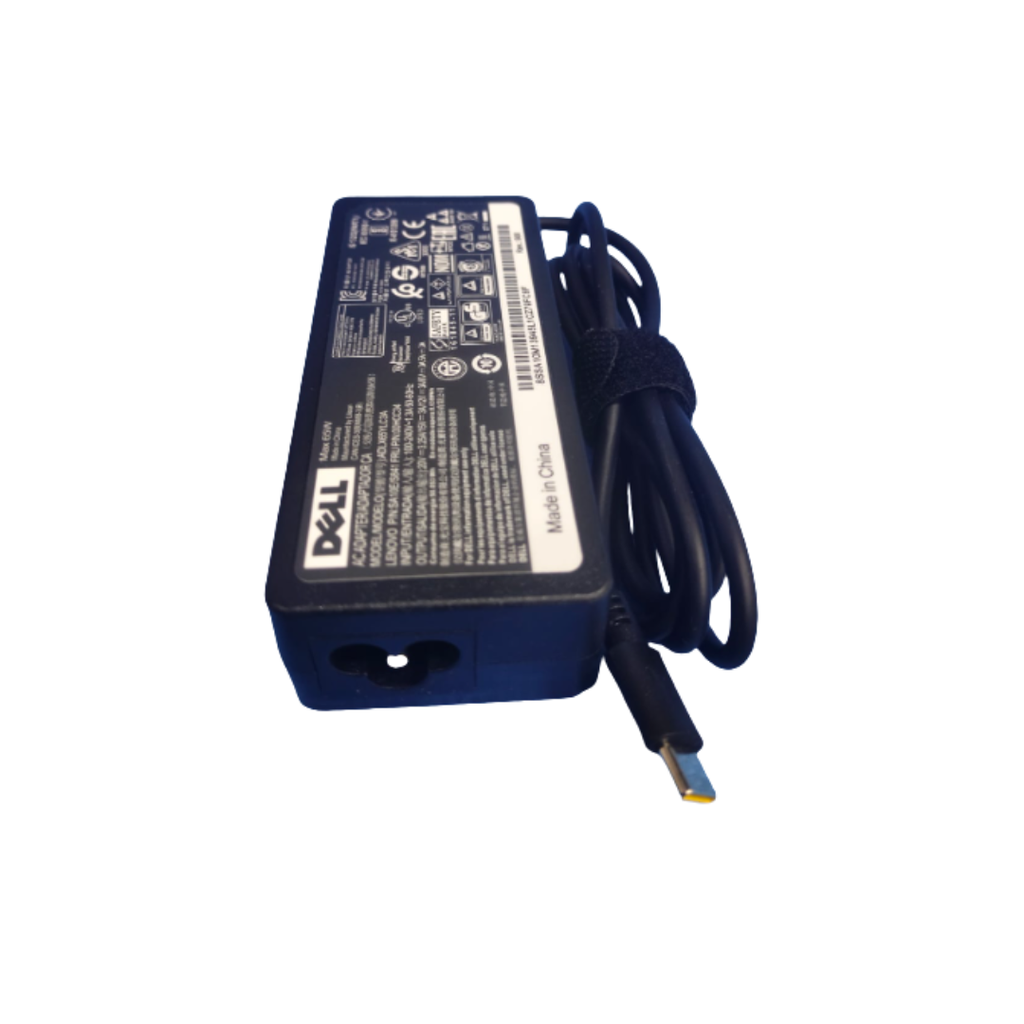 Dell 65W Type-C Laptop Charger With Power Cable