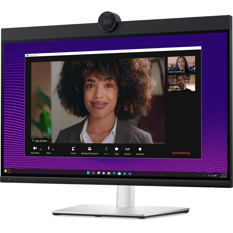 Dell P2724DEB Video Conferencing Monitor - 27" QHD / 4 MP / 5ms / 60Hz / HDMI 1.4/DisplayPort 1.4/USB-C/USB-A/LAN - Conferencing Monitor