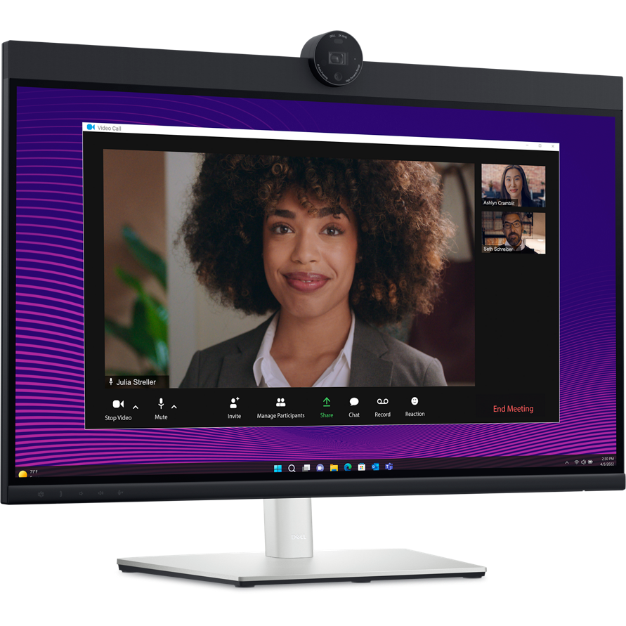 Dell P2724DEB Video Conferencing Monitor - 27" QHD / 4 MP / 5ms / 60Hz / HDMI 1.4/DisplayPort 1.4/USB-C/USB-A/LAN - Conferencing Monitor