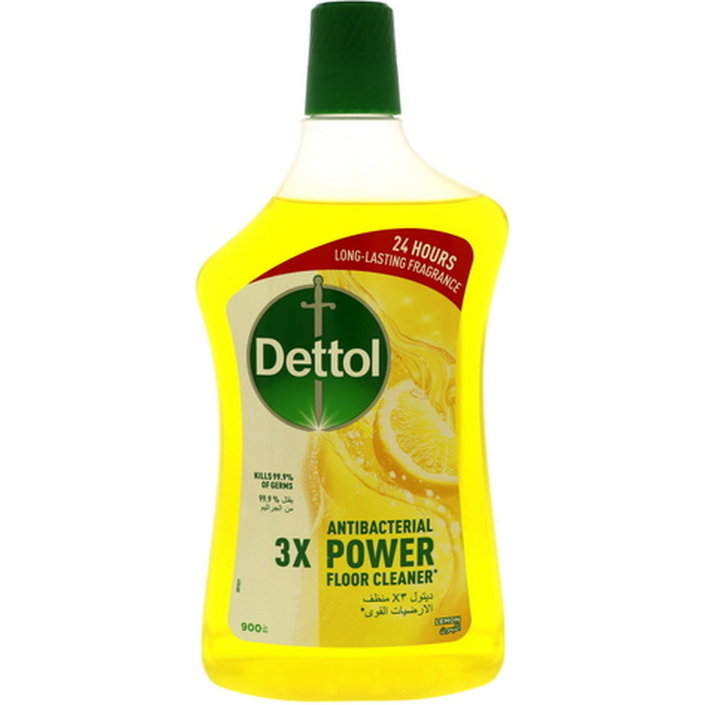 Dettol Power Antibacterial Floor Cleaner Lemon 900Ml