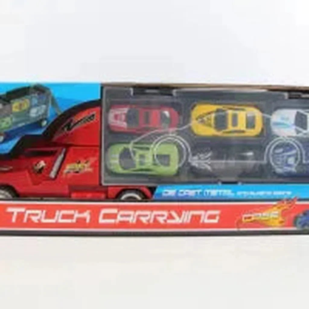 Die Cast Metal And Plastic Car Carrying Truck-Lh510