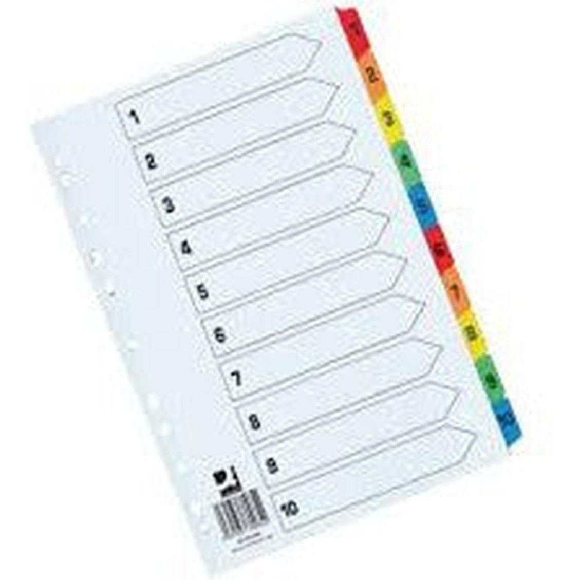 Divider 1To10 Color With Number