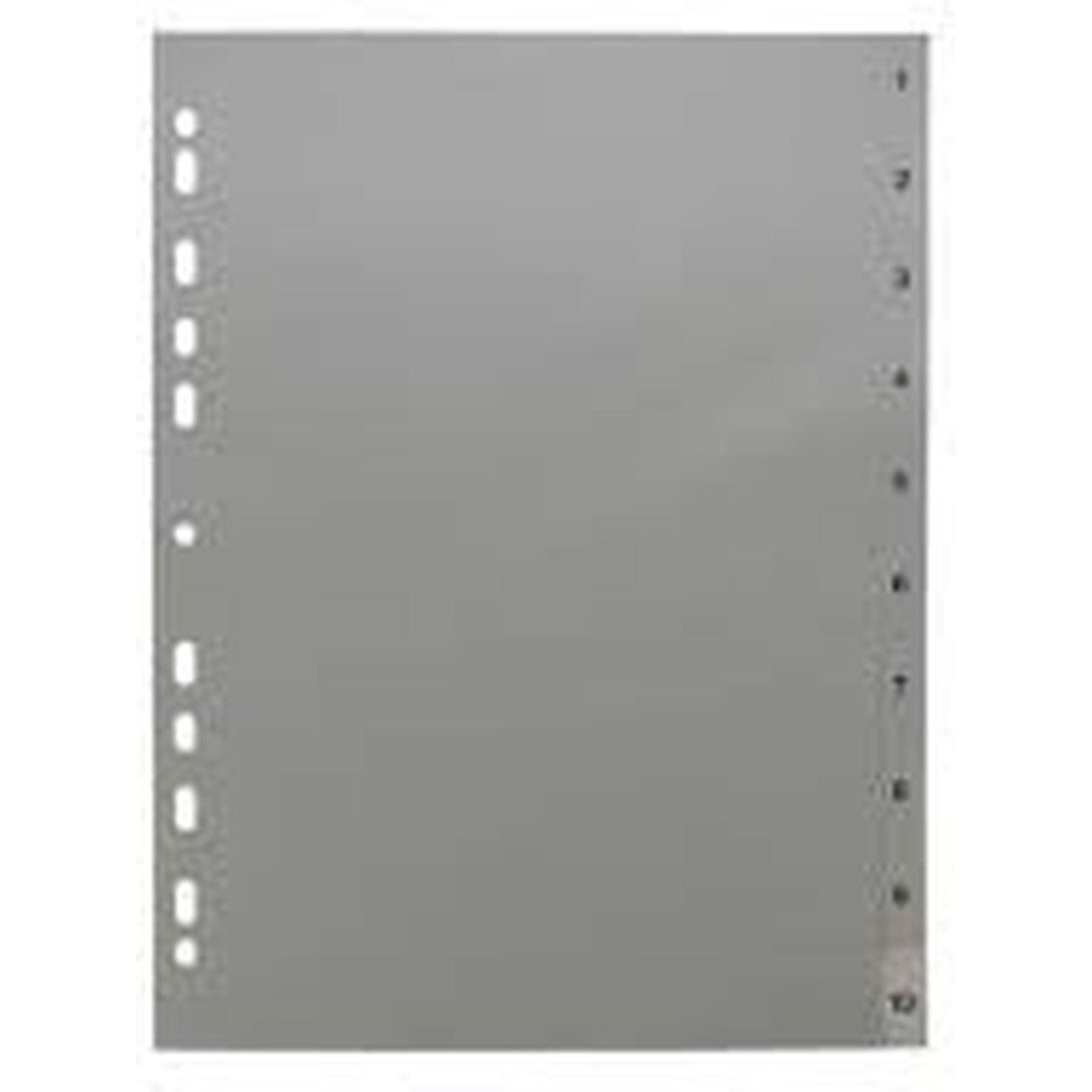 Divider 1To10 Grey Numeric
