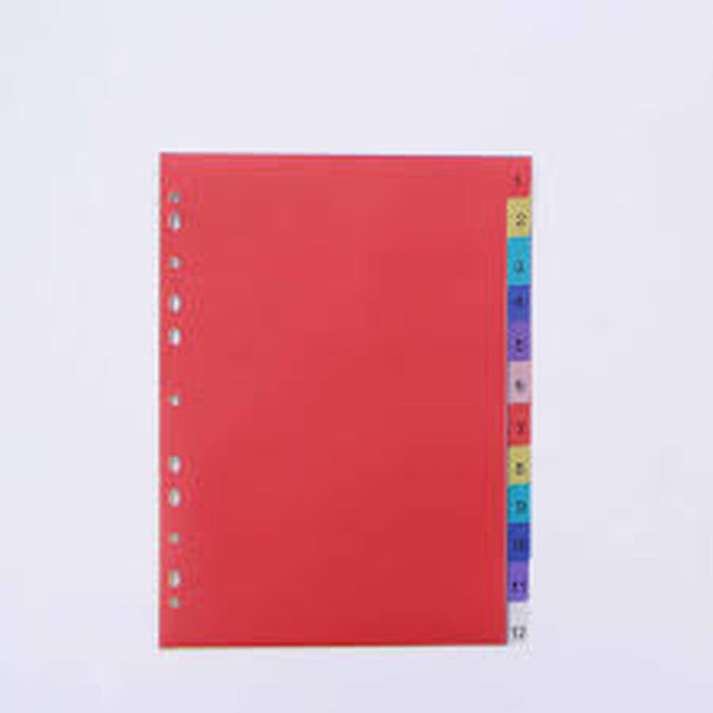 Divider 1To12 Color With Number