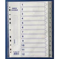 Divider 1To12 Grey Numeric