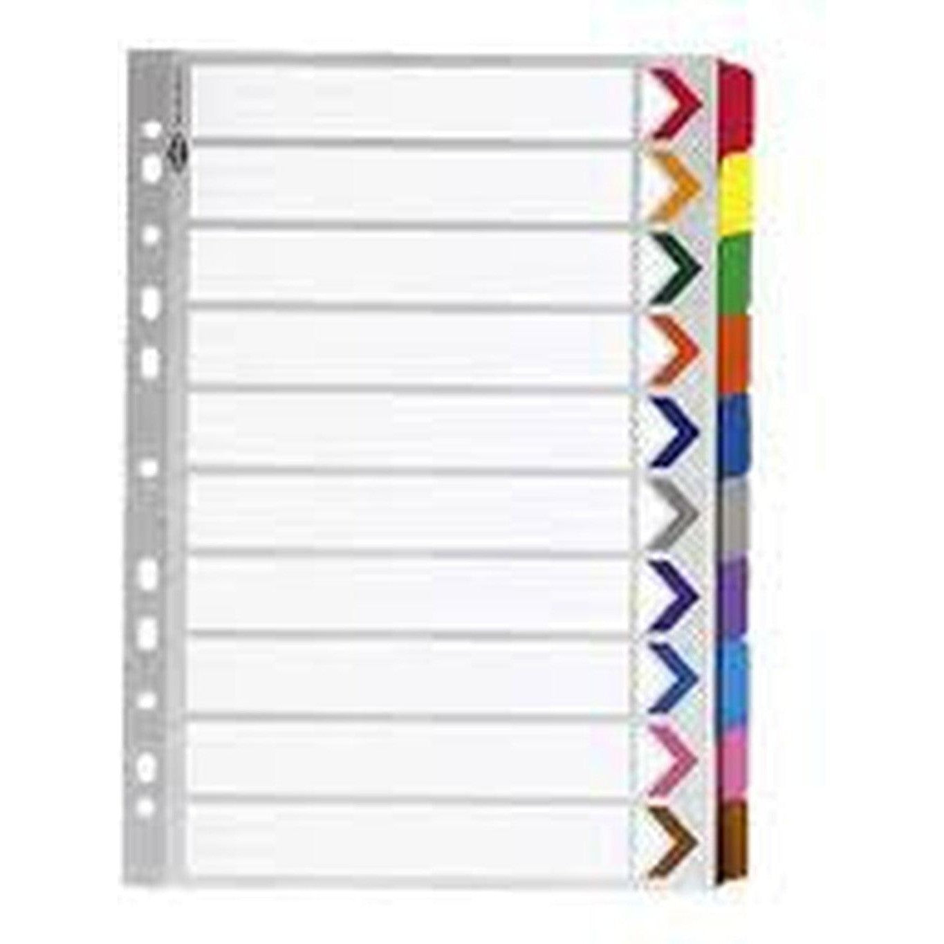 Divider 1To12 Without Number Colour