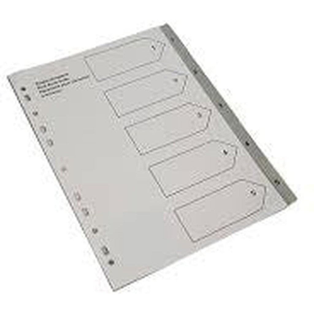 Divider 1To5 Grey Numeric