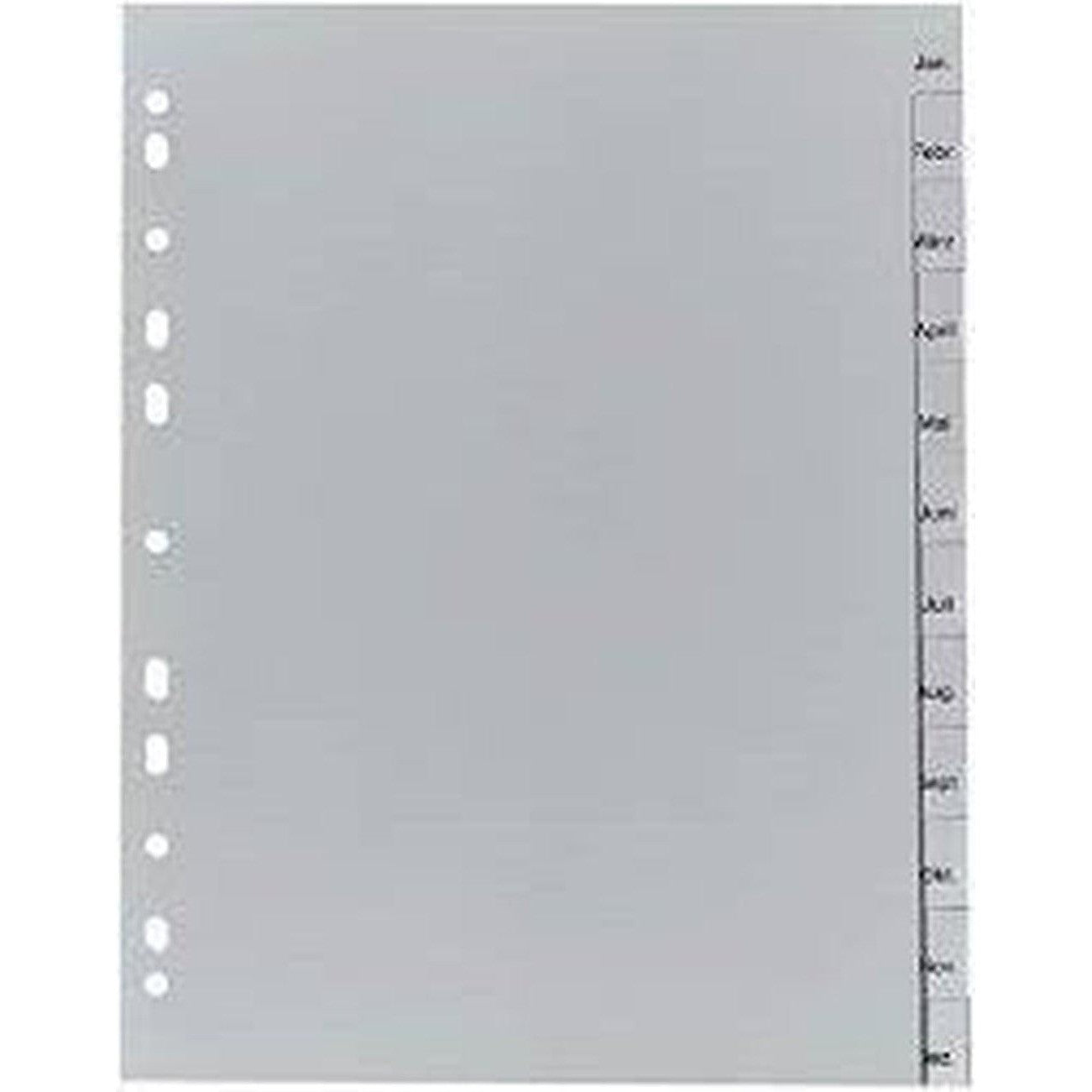 Divider January To December Grey