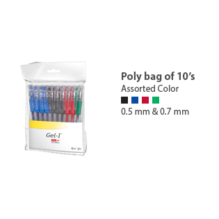 Dollar Gel-1 0.7mm Ink Roller ball Pen Pack of 12's-Ultra Ink Document Pen