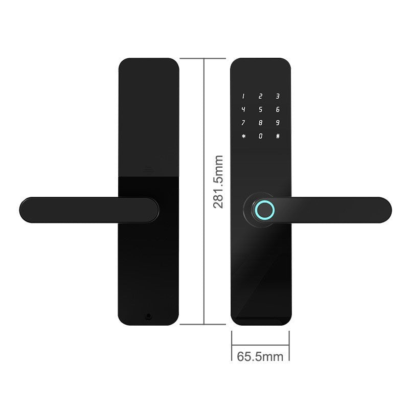 Door Lock Wooden-pvc Door TTLock-black - S07