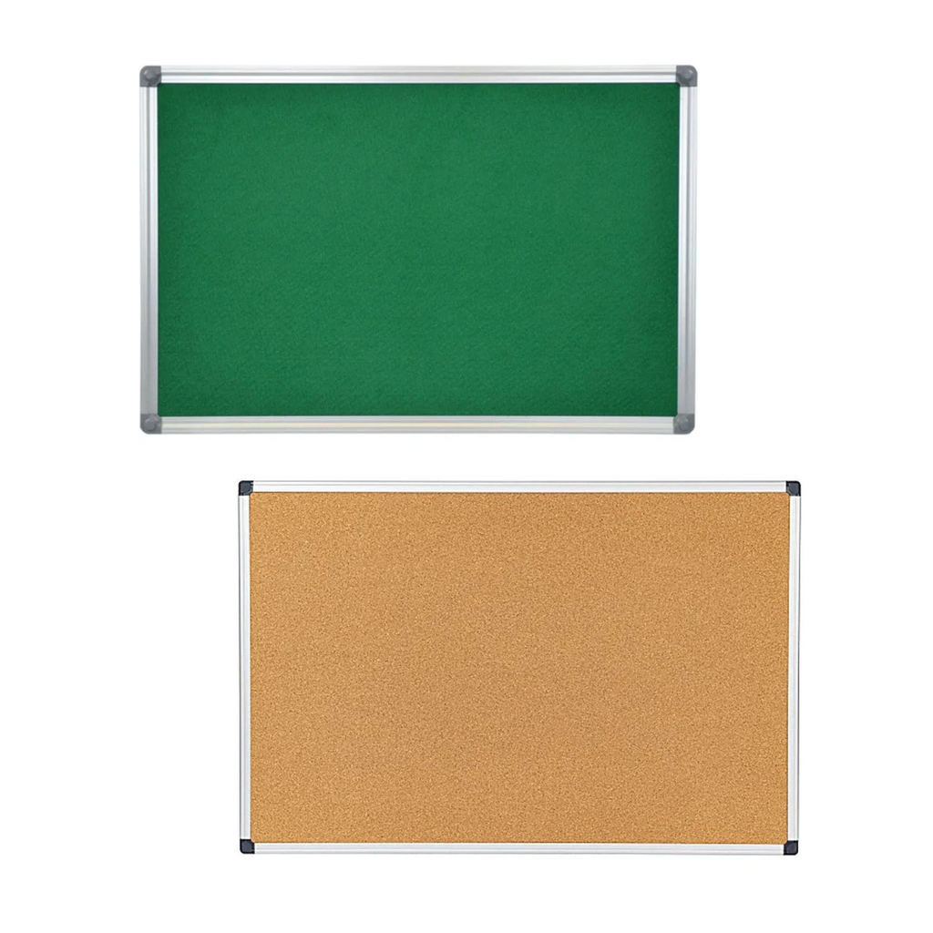 Double Sided Bulletin Cork Boards 60 X 90 Cm