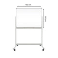 Double Sided Magnetic Whiteboard With Stand (Without Installation) 120 x 150 Cm