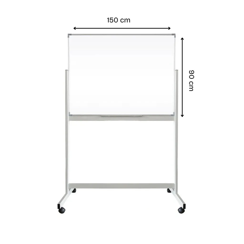 Double Sided Magnetic Whiteboard With Stand (Without Installation) 90 x 150 Cm