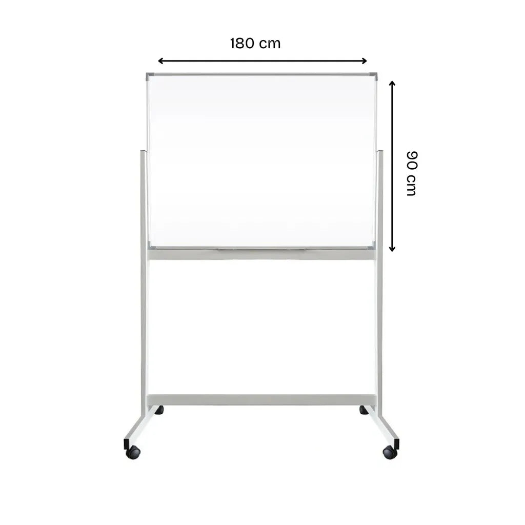 Double Sided Magnetic Whiteboard With Stand (Without Installation) 90 x 180 Cm