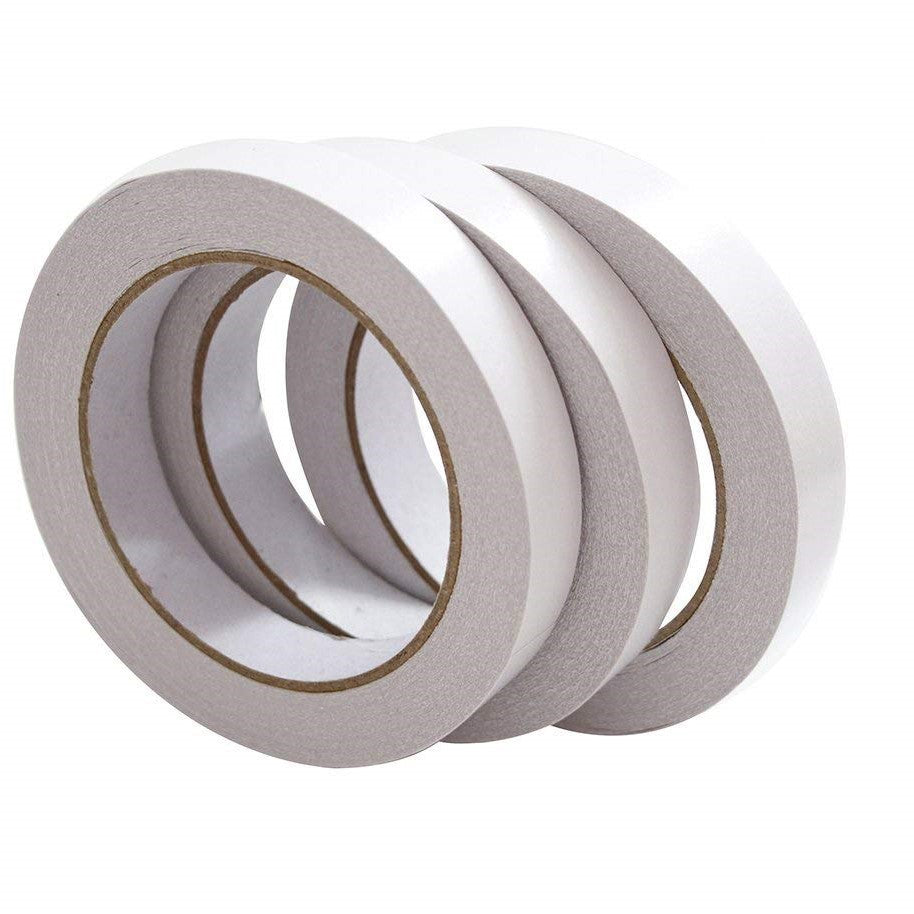 Double Sided Tape White 18mm x 24Y