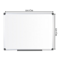 Double sided Magnetic Whiteboard 120 x 150 Cm