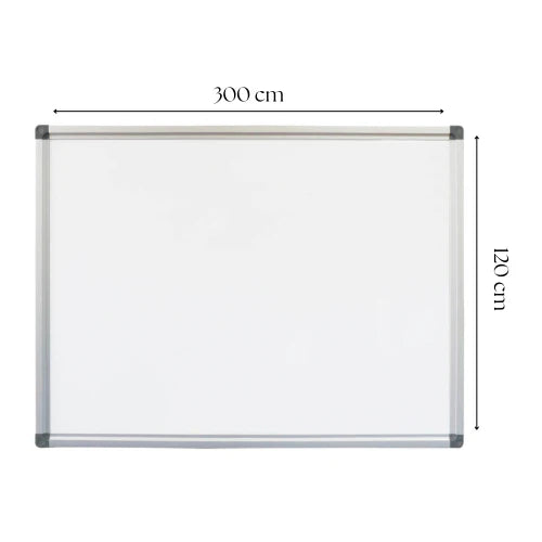 Double sided Magnetic Whiteboard 120 x 300 Cm