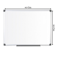 Double sided Magnetic Whiteboard 30 x 40 Cm