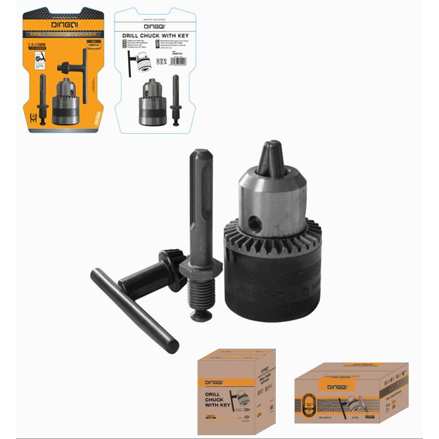 Drill Chuck With Key 13mm 3pc set