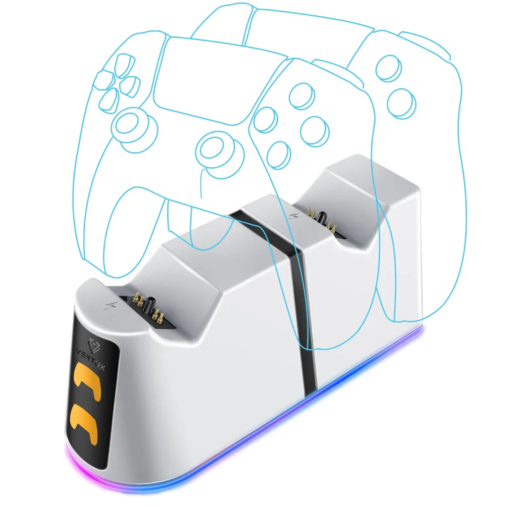 Vertux DualDock Charging Hub for PS5 DualSense Controller