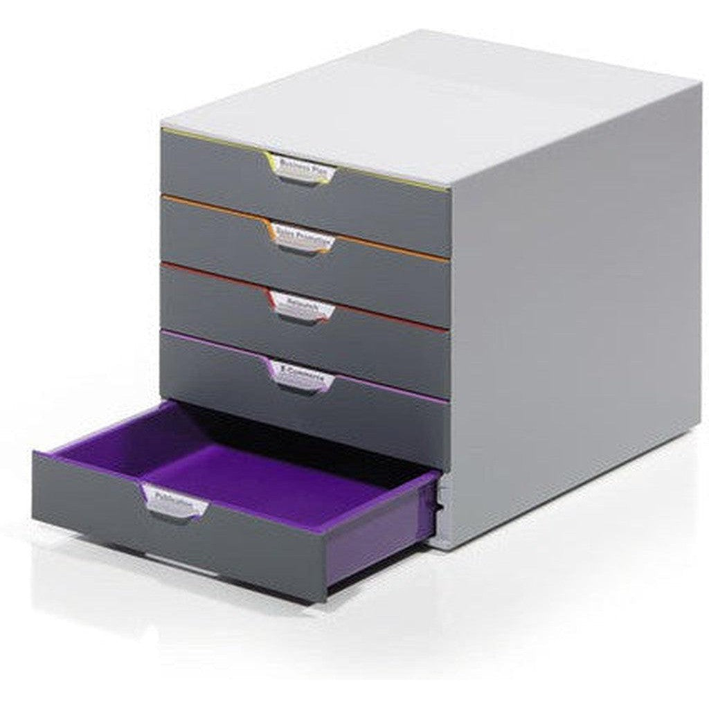 Durable 5 Drawer Plastic Cabinet 7605