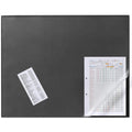 Durable Desk Mat With Transparent Overlay W650Xd520Mm Black Ref 7203 01