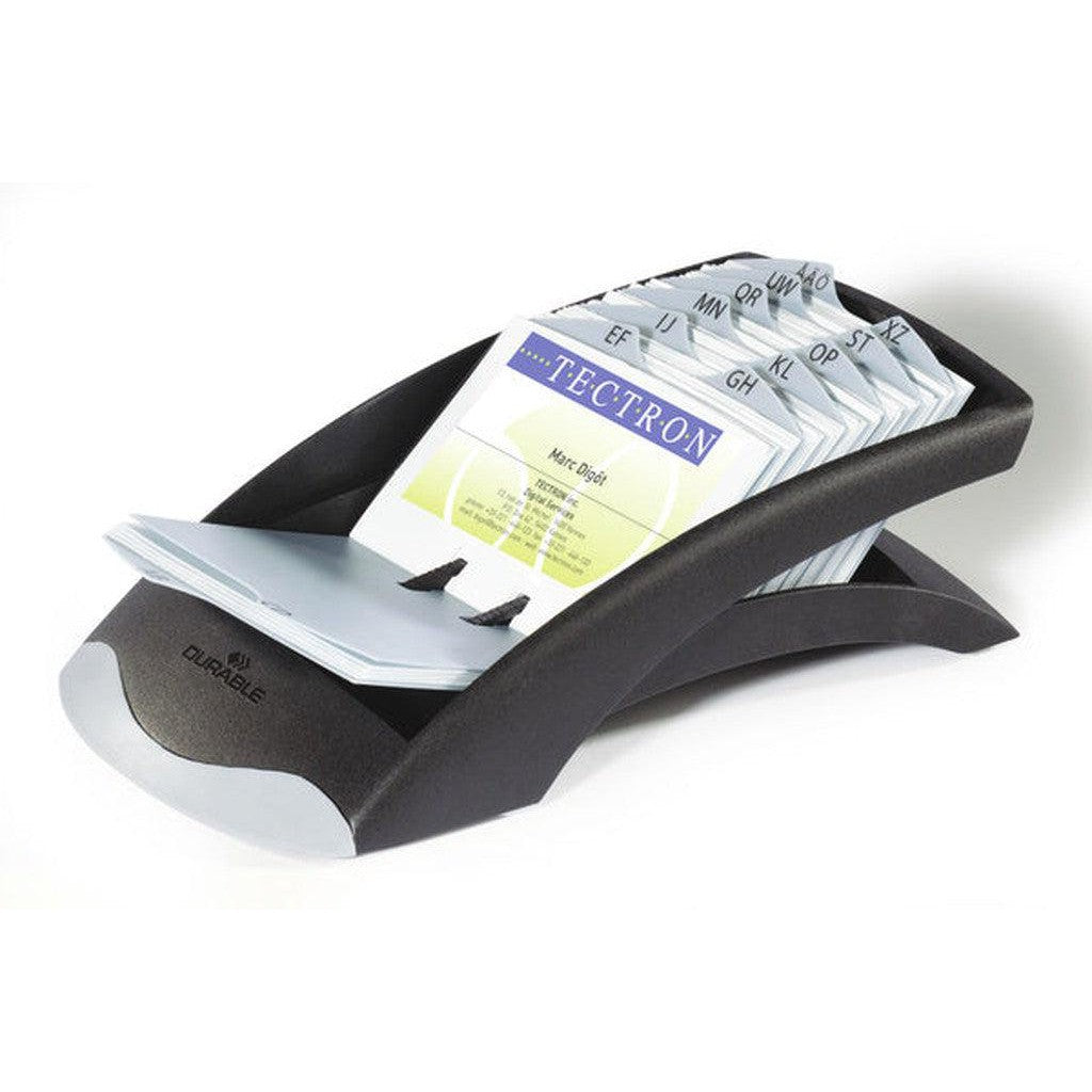 Durable Desk Visifix Buisness Card Index 2413