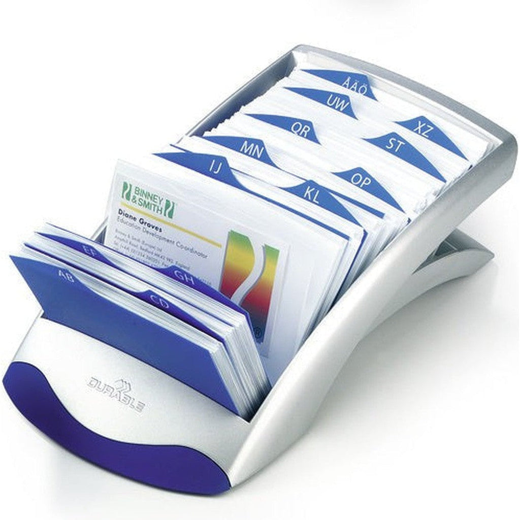 Durable Desk Visifix Buisness Card Index 2413