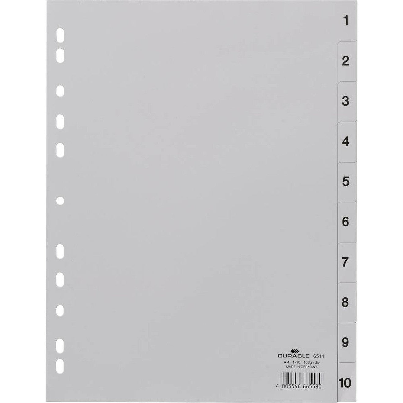 Durable Divider Grey 1-10