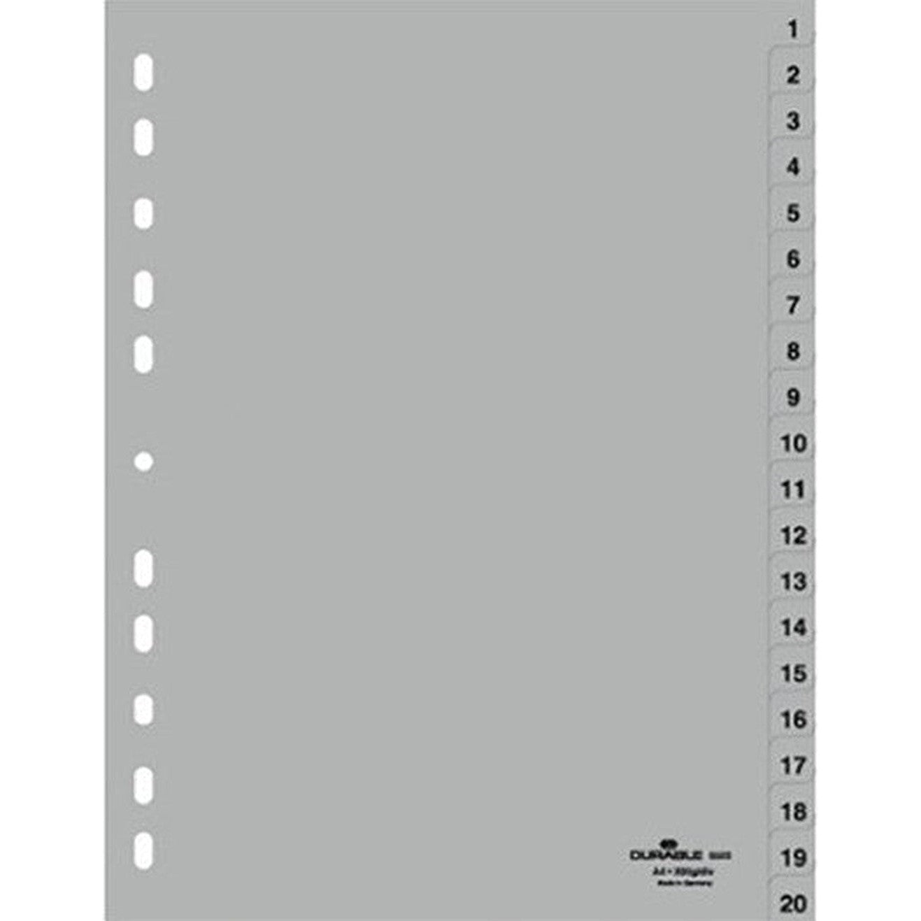 Durable Divider Grey 1-20