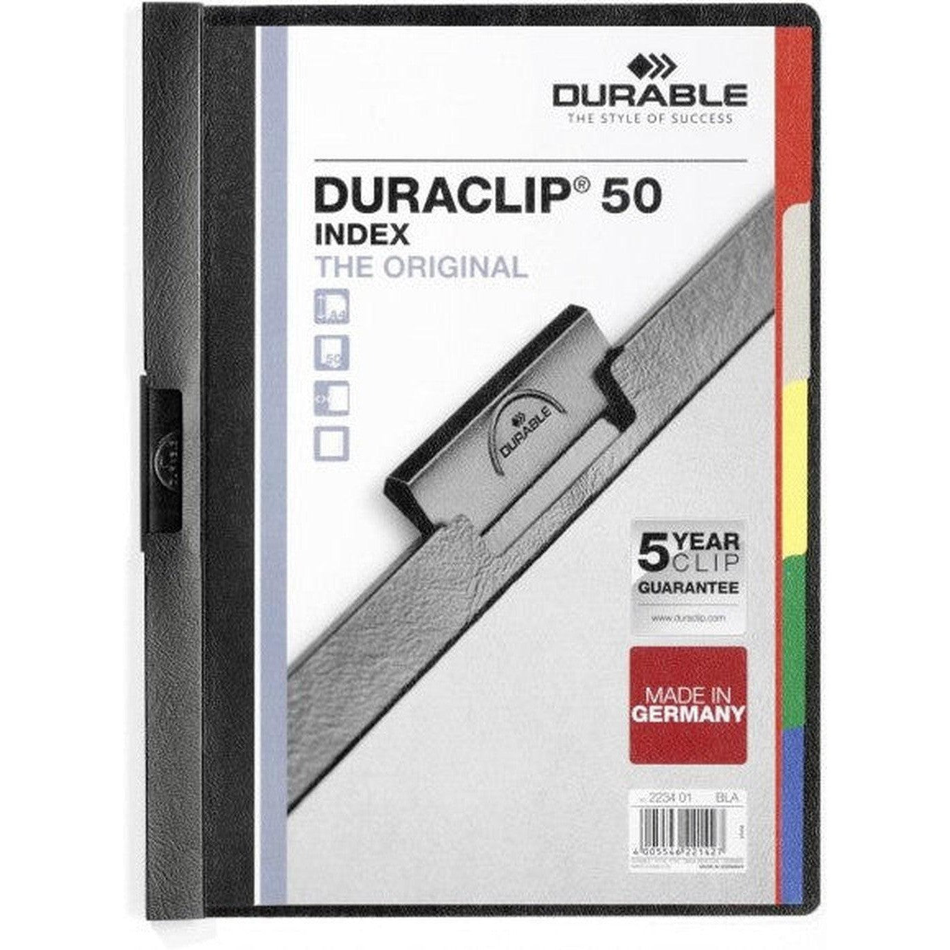 Durable Duraclip File With 5 Part Index 2234