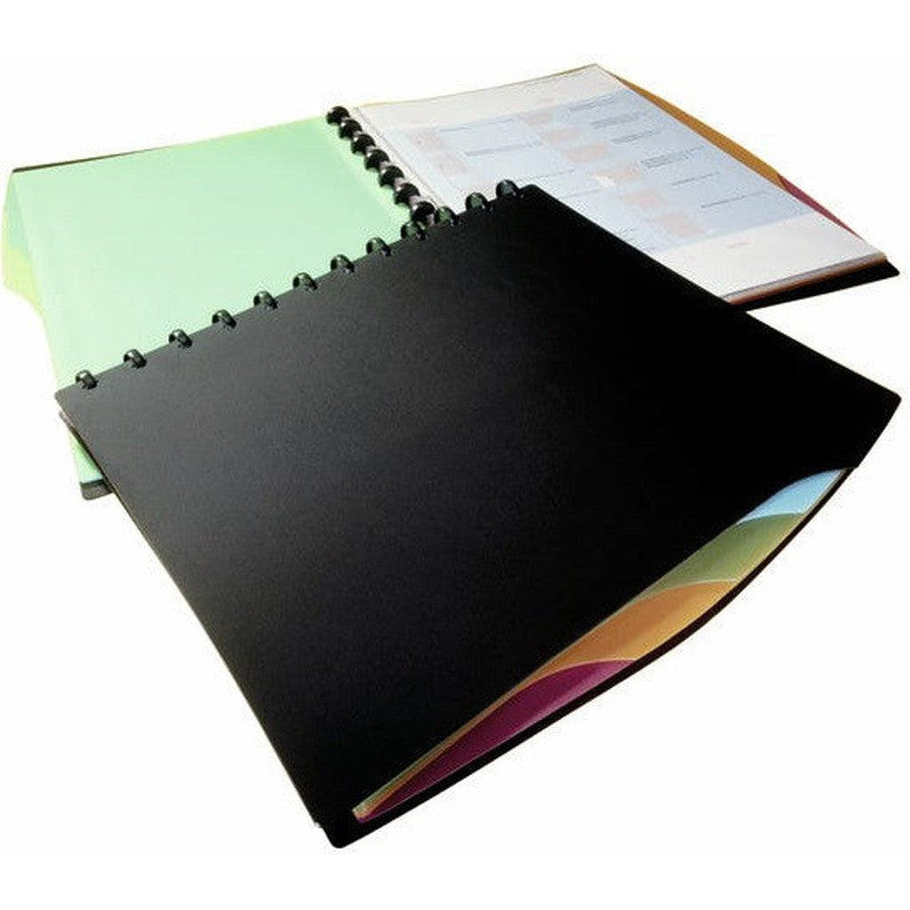 Durable Duralook Style Display Book With 4 Part Index 2435