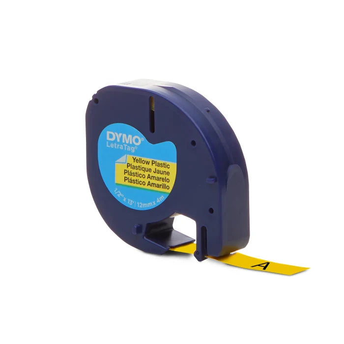 Dymo Black on Yellow Label Printer Tape 4 m Length 12 mm Width