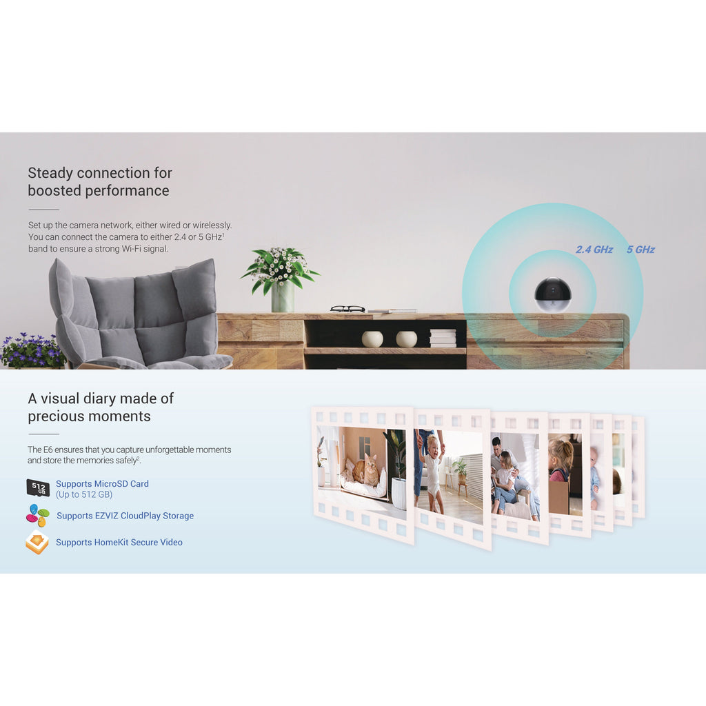 Ezviz E6 3K(5mp) Indoor Wifi Camera