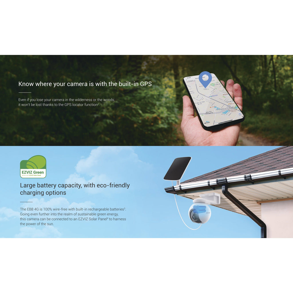 Ezviz EB8 4G Pan & Tilt 4G Battery Camera