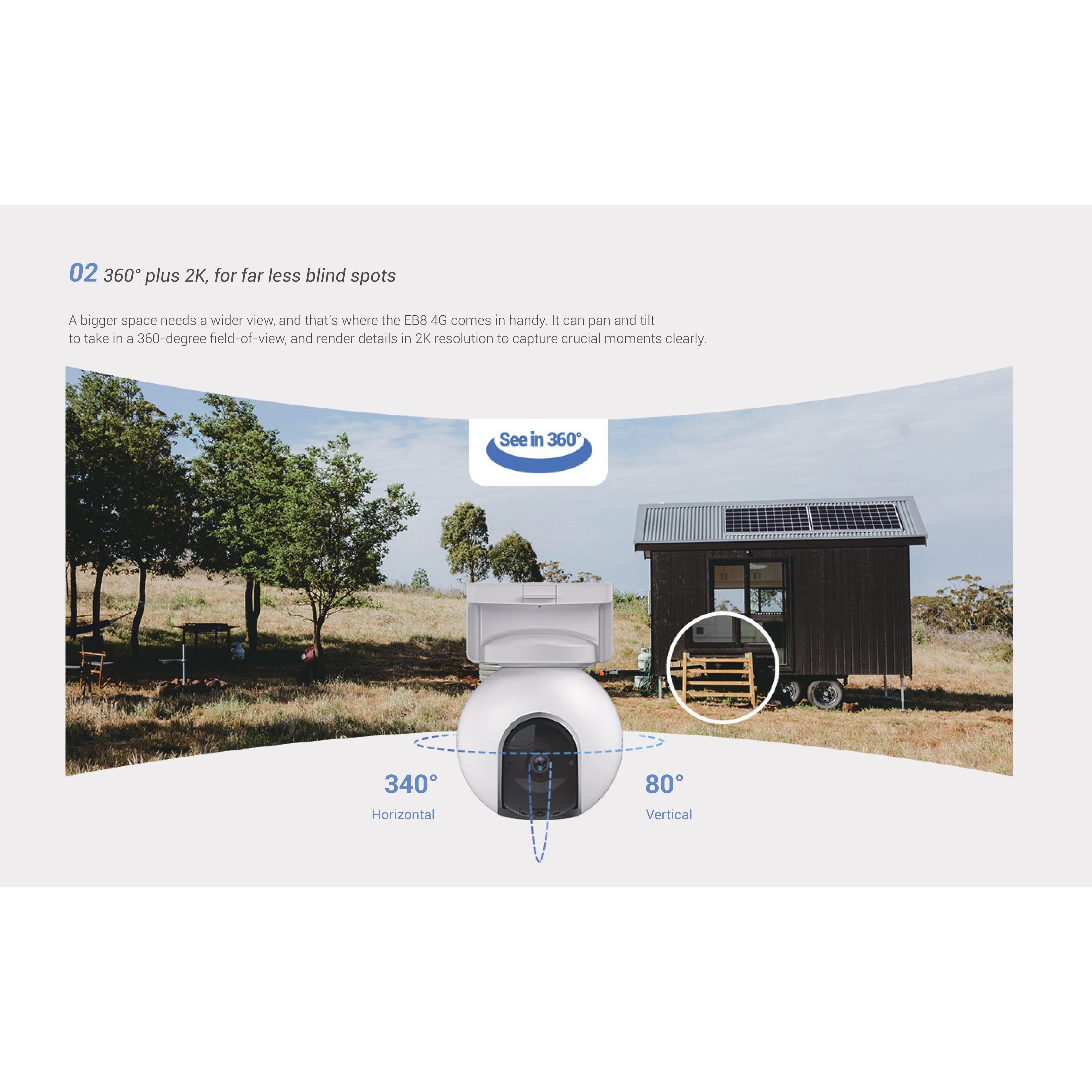 Ezviz EB8 4G Pan & Tilt 4G Battery Camera