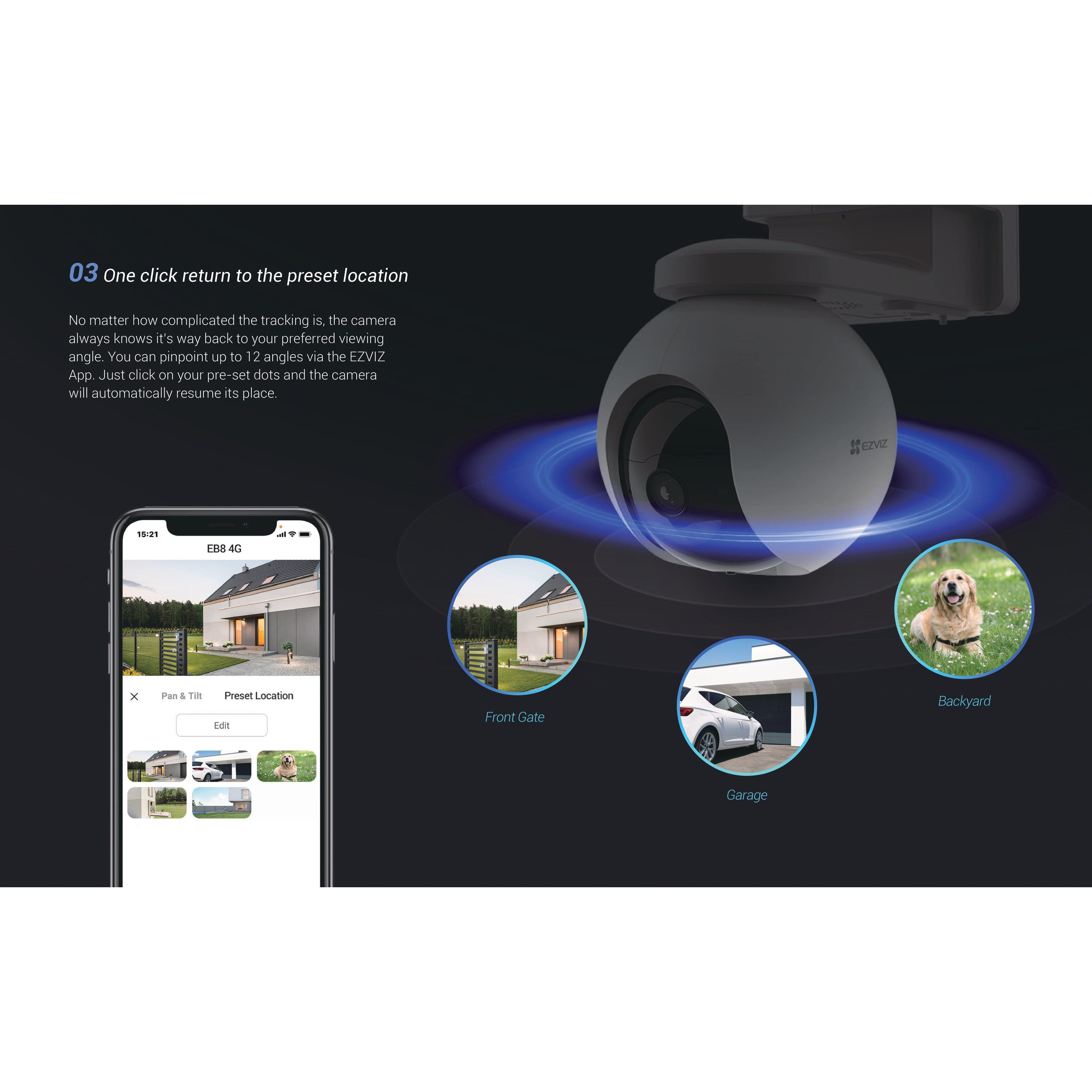 Ezviz EB8 4G Pan & Tilt 4G Battery Camera