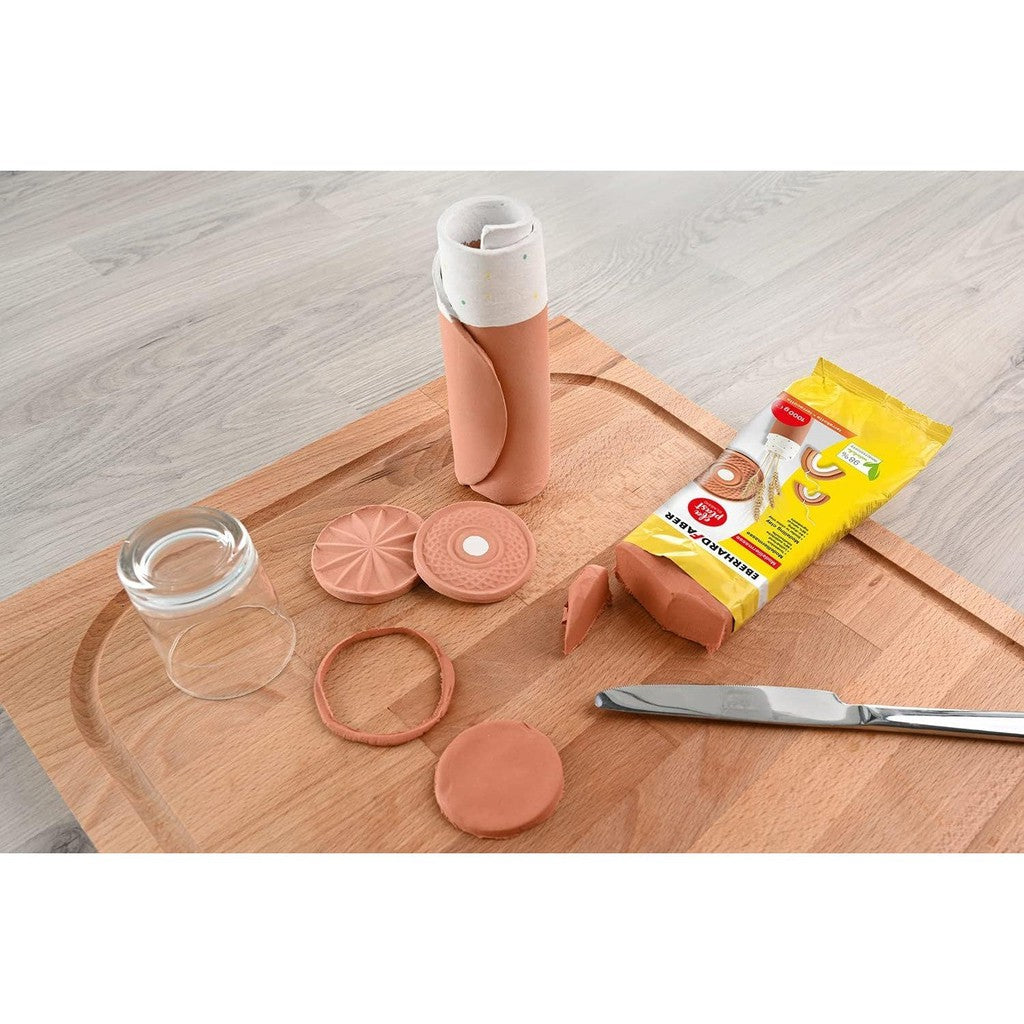 EBERHARD FABER Modelling Pulp Air-Drying Terracotta, 1 kg EFA Plastic Classic Tone Based