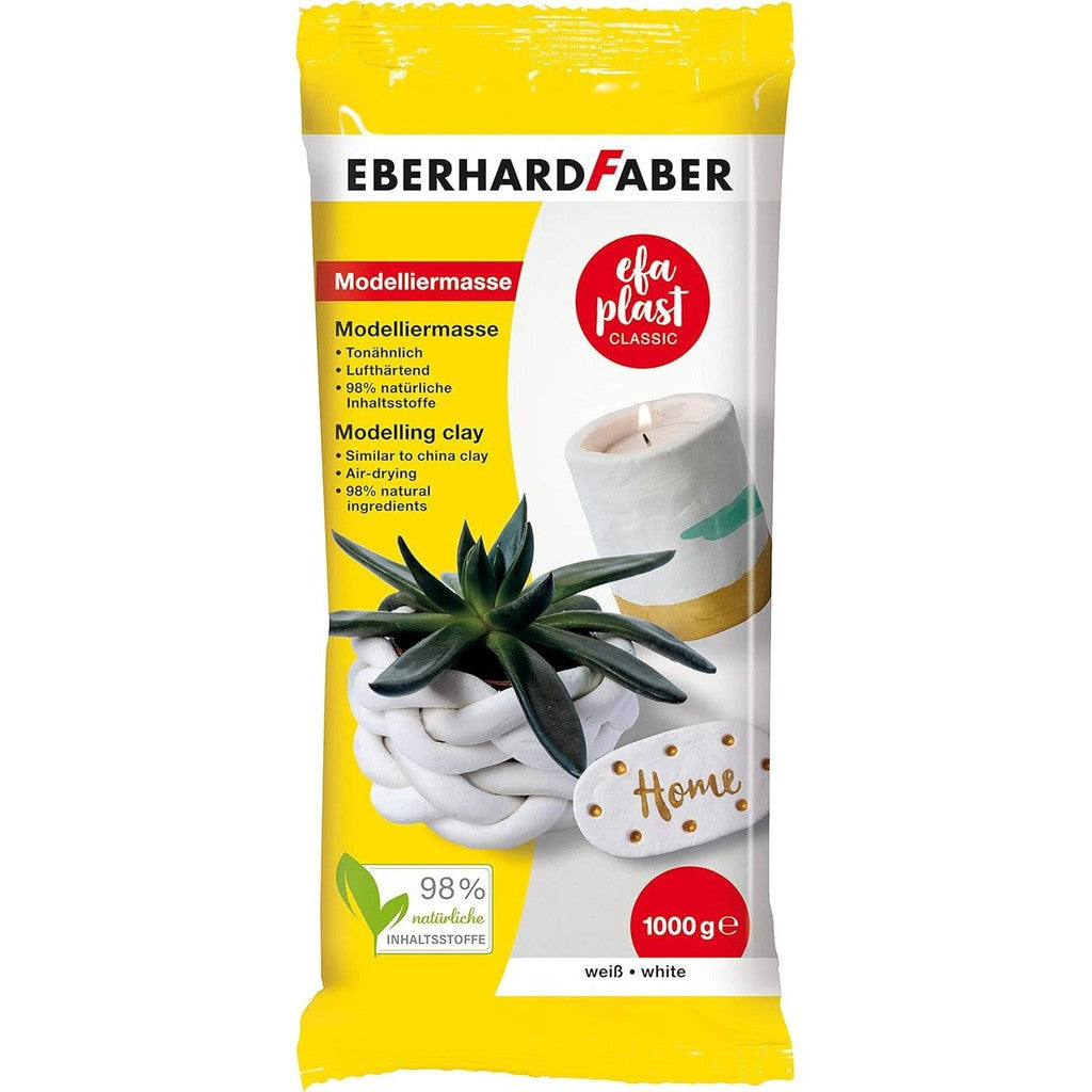 EBERHARD FABER Westmark EFA Modeling Clay PLAST Classic White 1000G